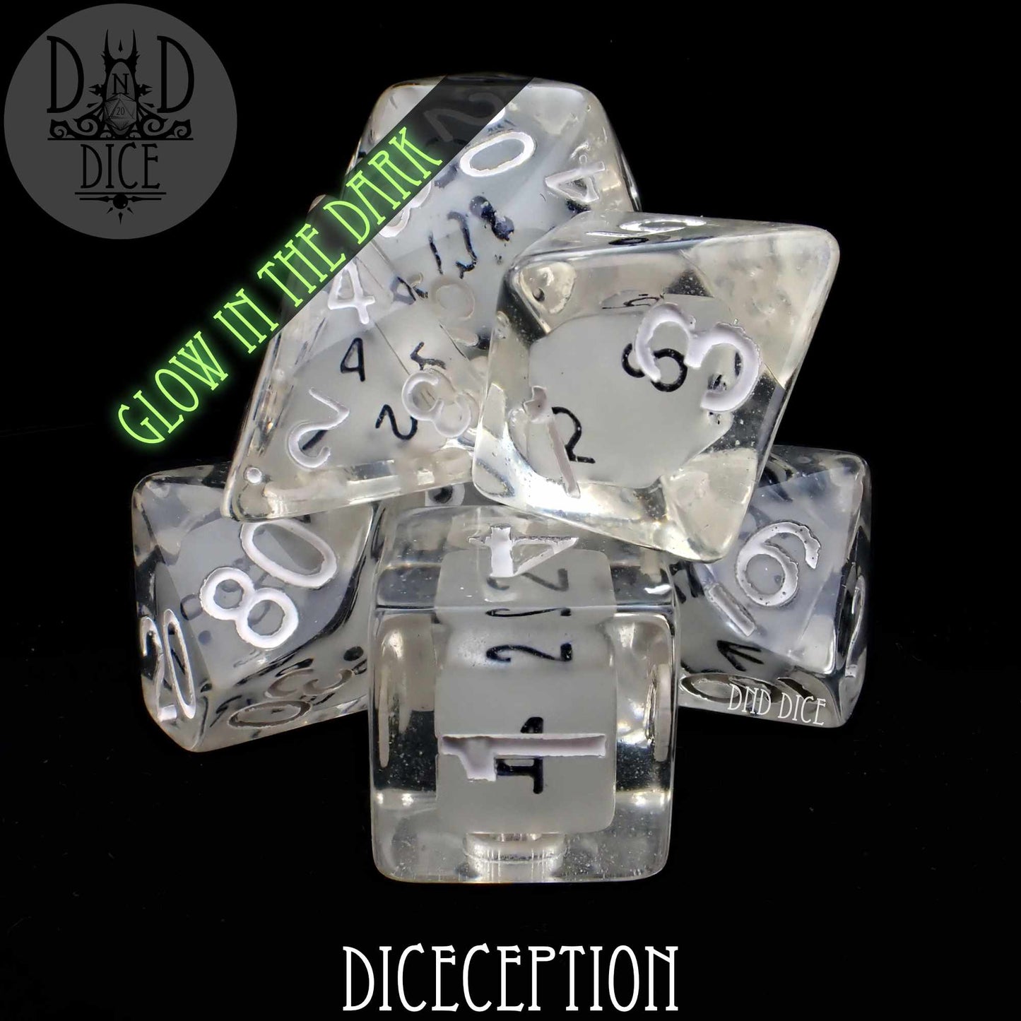 Diceception Glow in the Dark Dice Set