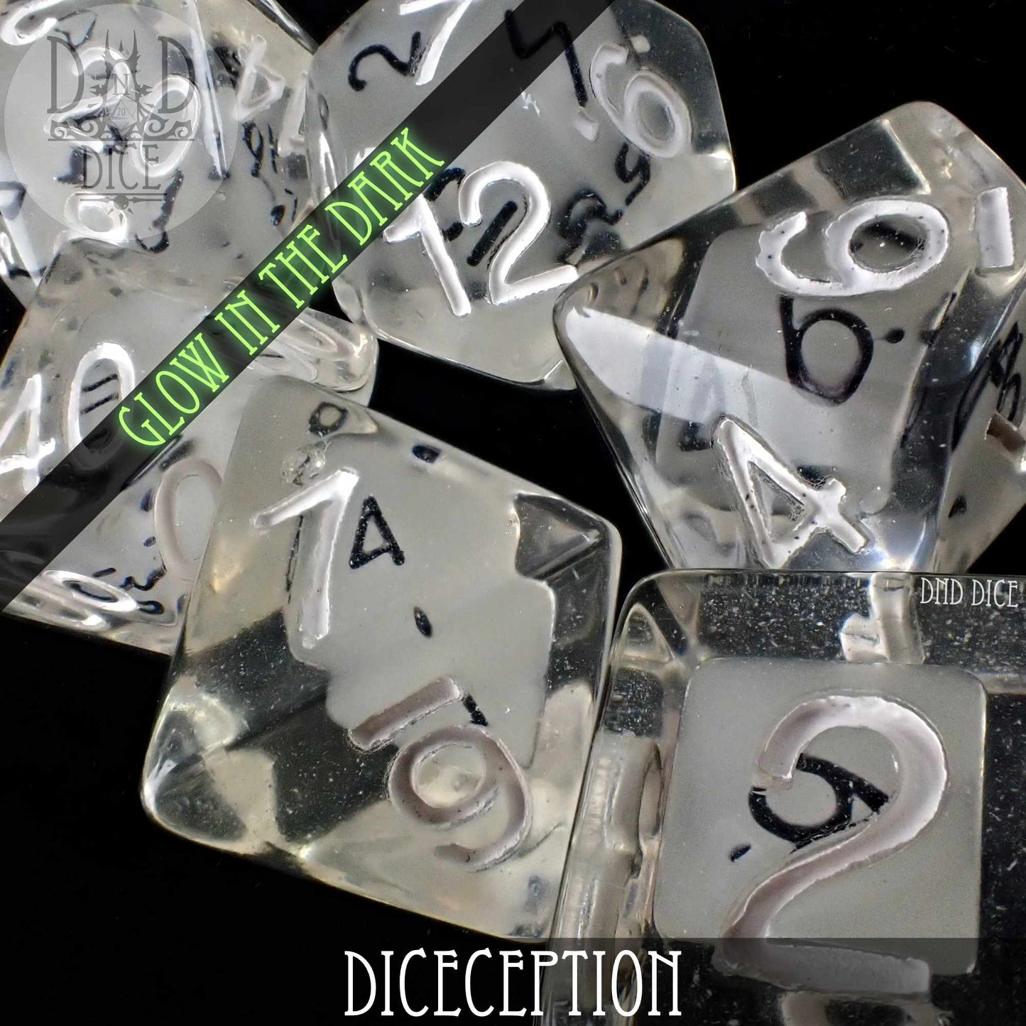 Diceception Glow in the Dark Dice Set