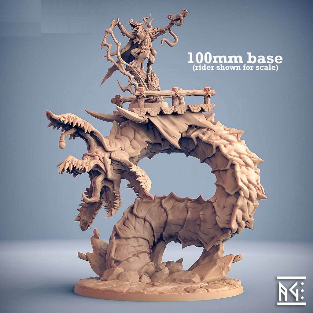 Diggaz, the Plague Zeek (Epic Boss Sandworm) - With Platform (No Rider)