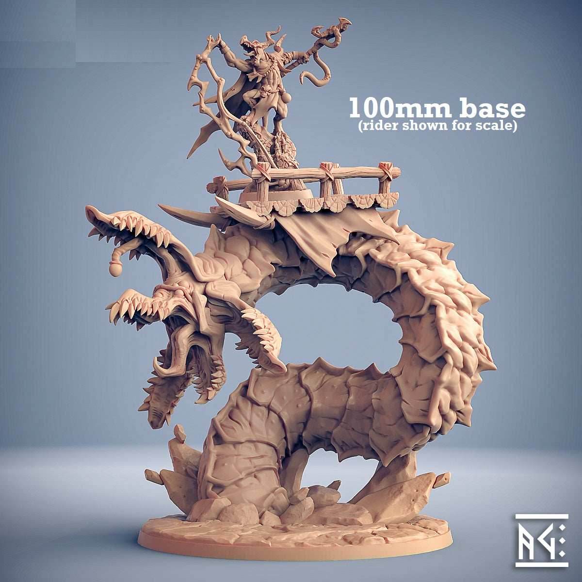 Diggaz, the Plague Zeek (Epic Boss Sandworm) - With Platform (No Rider)
