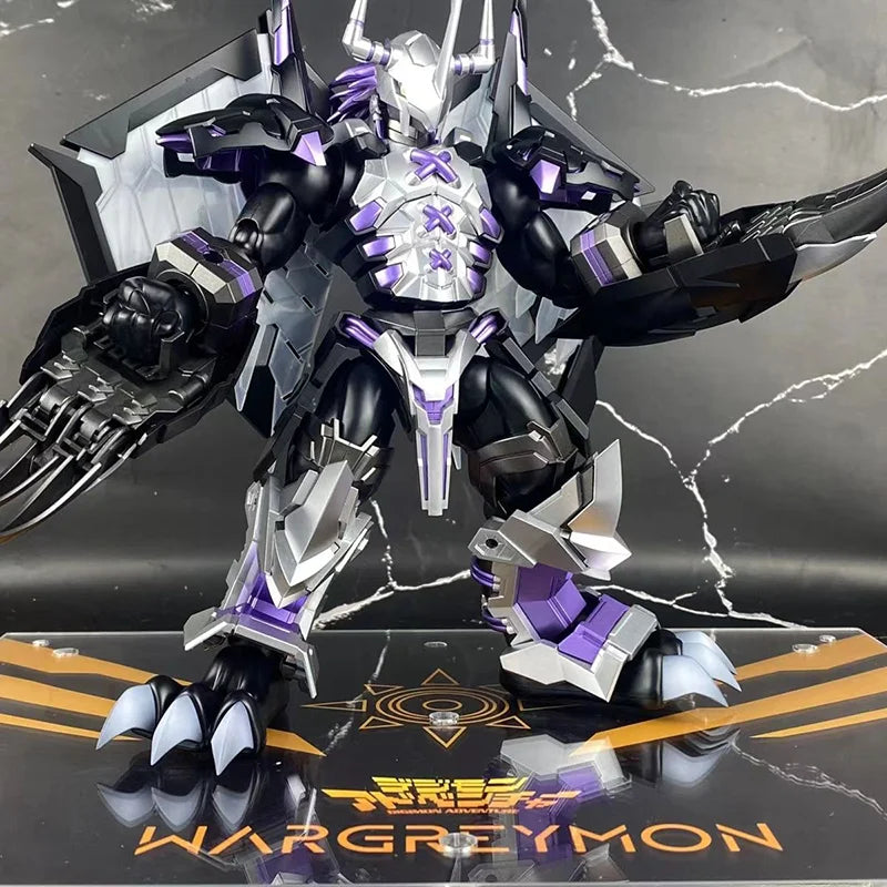 Digimon Anime Figure Model Digital Baby Black War Greymon Merciful Mode Action Collectible Toys for Kids Children's Childhood