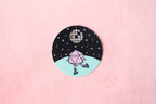 Roller Rink Dice Buddy Glitter Sticker