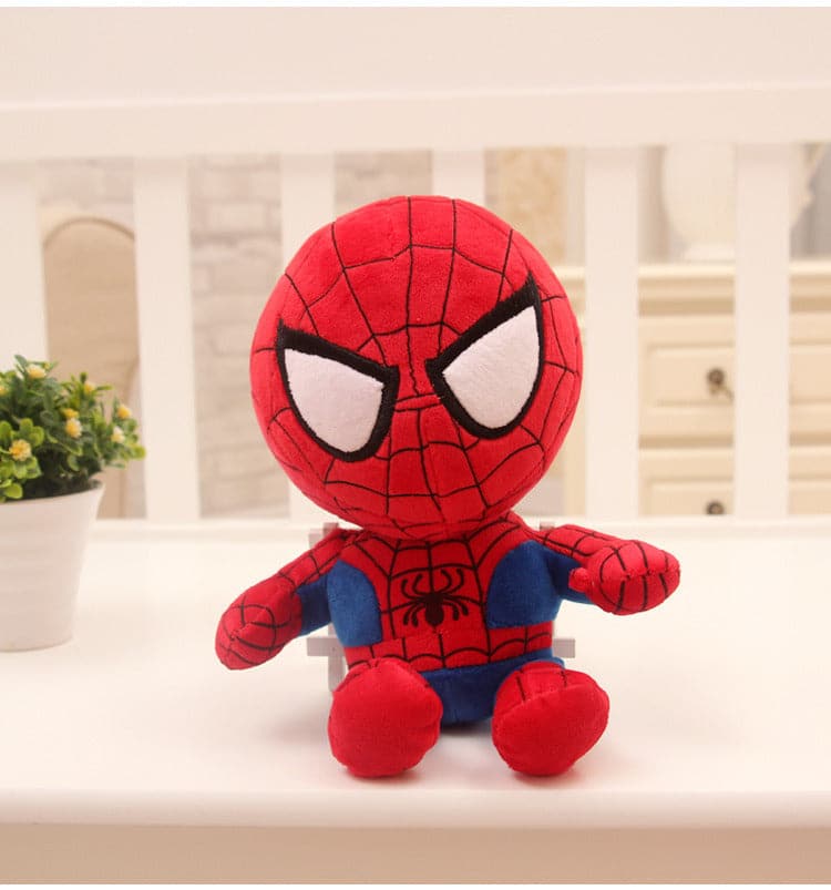 Disney Anime Plush Toy Spider-Man Doll Marvel Avengers Soft Plush Hero Captain America Iron Man Kids Christmas Gifts