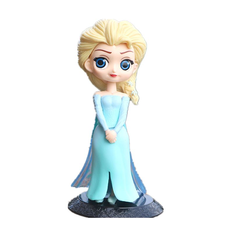 Disney Q Posket Marvel Superhero Characters Movable Image Frozen Aisha Anna and Spiderman Character Model Party Decoration Gif