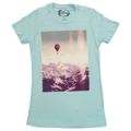 Disney Up Balloons in The Sky Juniors Cancun Blue T-Shirt
