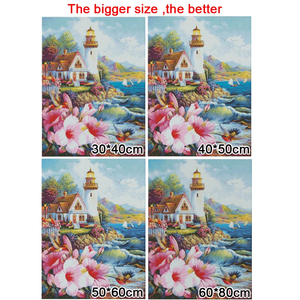 DIY diamond painting Fantasy Castle full diamond square Dream rose Diamond Embroidery 5D cross stitch home decor FF1410