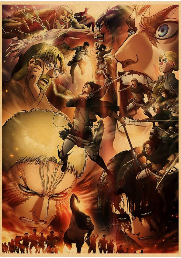 DIY Painting By Numbers Japanese Anime Attack on Titan Oil Painting Wall Art Bedroom Kids Room Decoration Home Decor