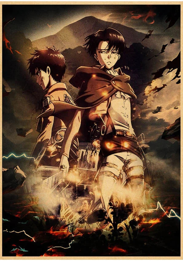 DIY Painting By Numbers Japanese Anime Attack on Titan Oil Painting Wall Art Bedroom Kids Room Decoration Home Decor