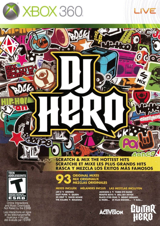 DJ Hero (Xbox 360) - Game Manual Only