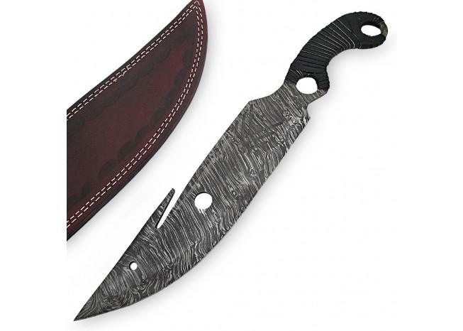 Melee Hunter Damascus Steel Fixed Blade Knife-1