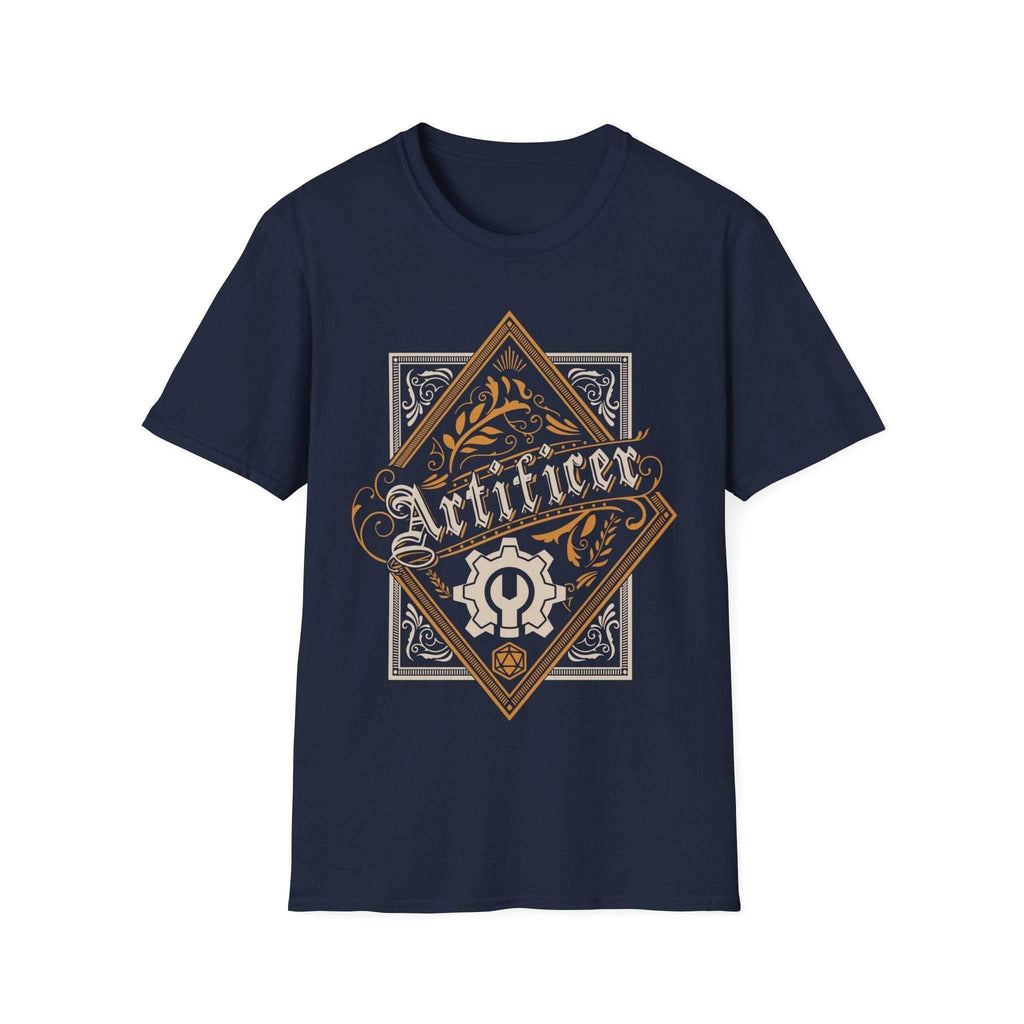 DnD Artificer Large Crest T-Shirt - Navy / S