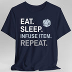 Artificer T-Shirt – 'Eat, Sleep, Infuse Item, Repeat'