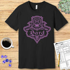 DnD Bard Class Emblem T-Shirt - Navy / S