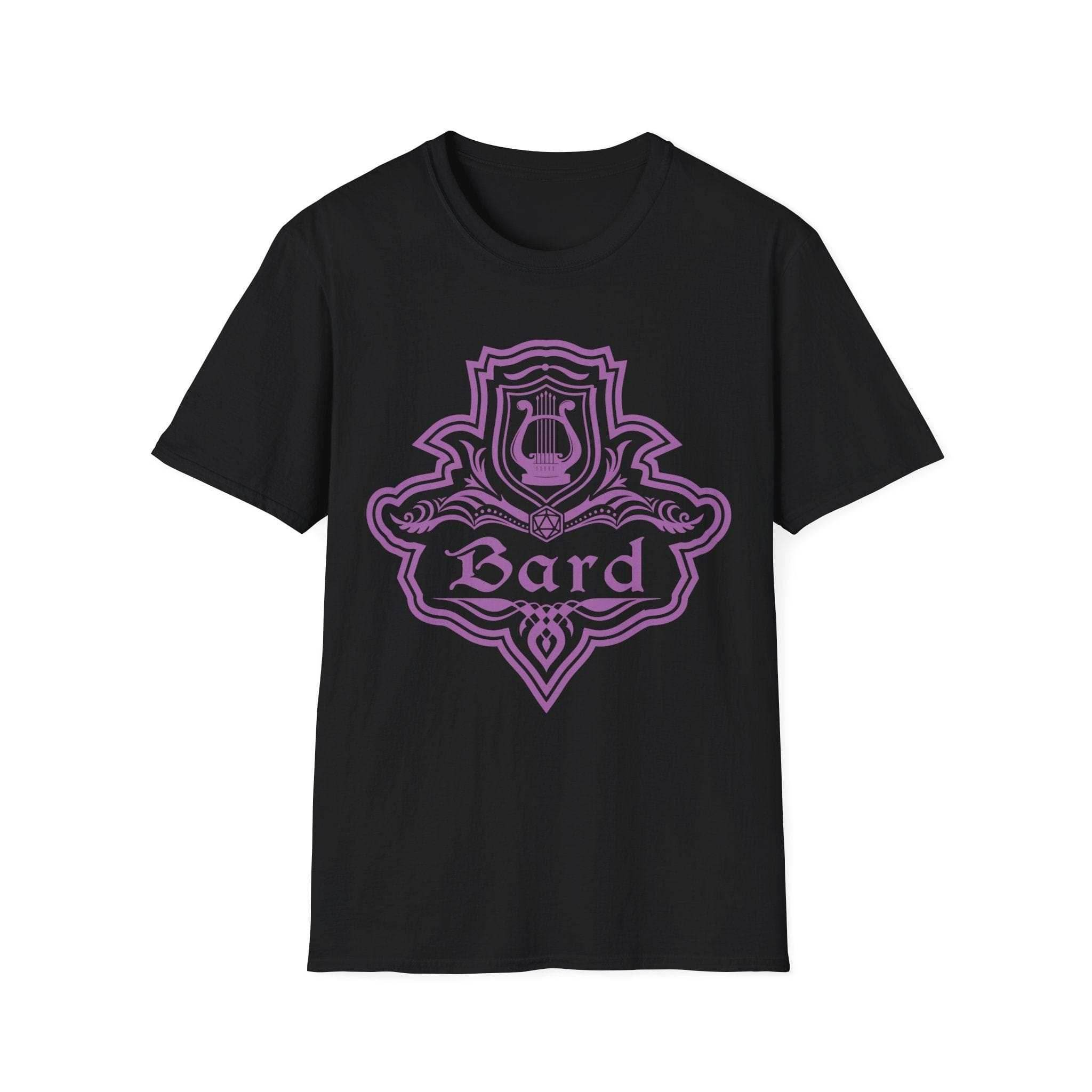 DnD Bard Class Emblem T-Shirt - Black / S