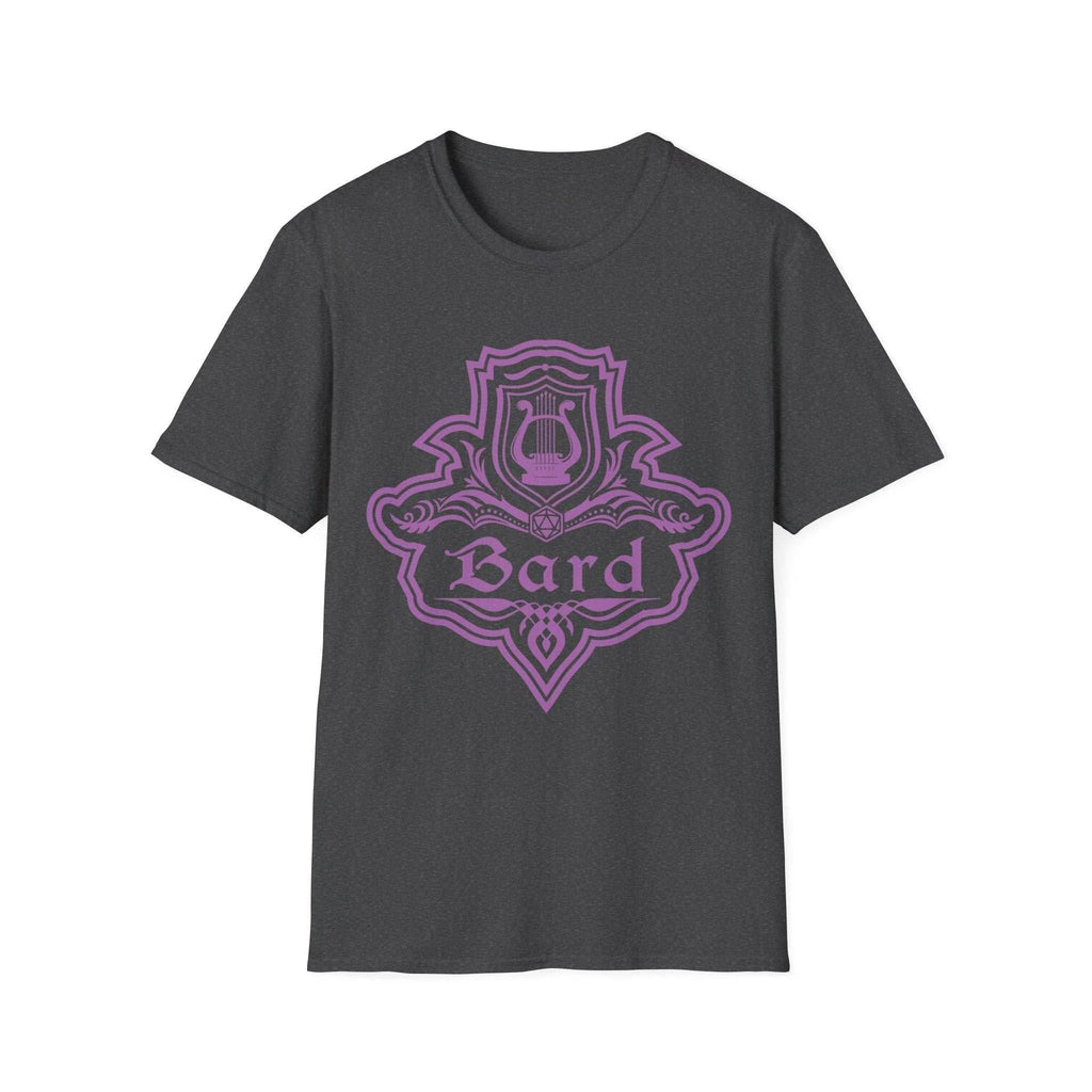 DnD Bard Class Emblem T-Shirt - Dark Heather / S