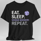 Bard T-Shirt – 'Eat, Sleep, Vicious Mockery, Repeat'
