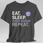 Bard T-Shirt – 'Eat, Sleep, Vicious Mockery, Repeat'