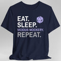 Bard T-Shirt – 'Eat, Sleep, Vicious Mockery, Repeat'