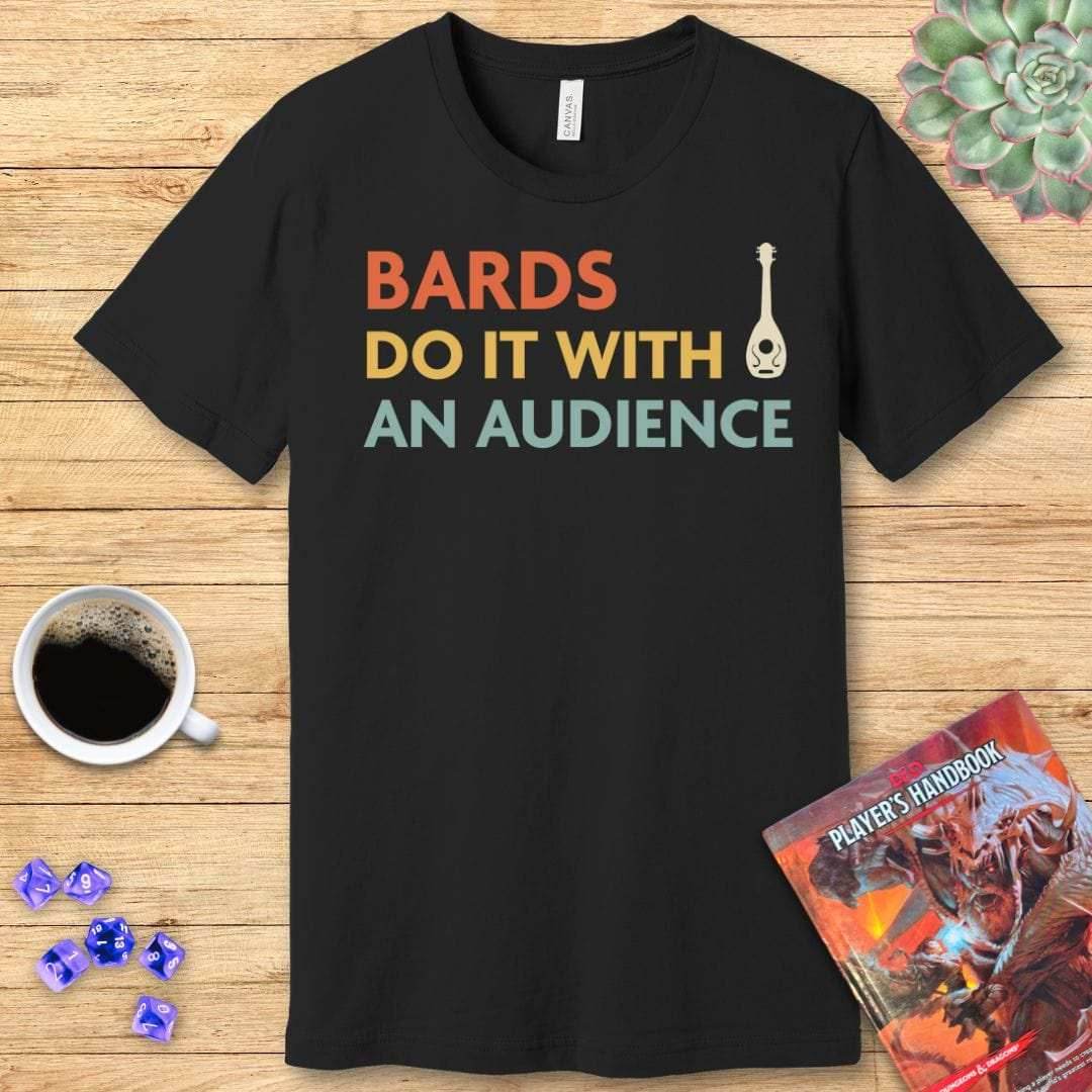 DnD Bards Do It With An Audience Shirt - Navy / S