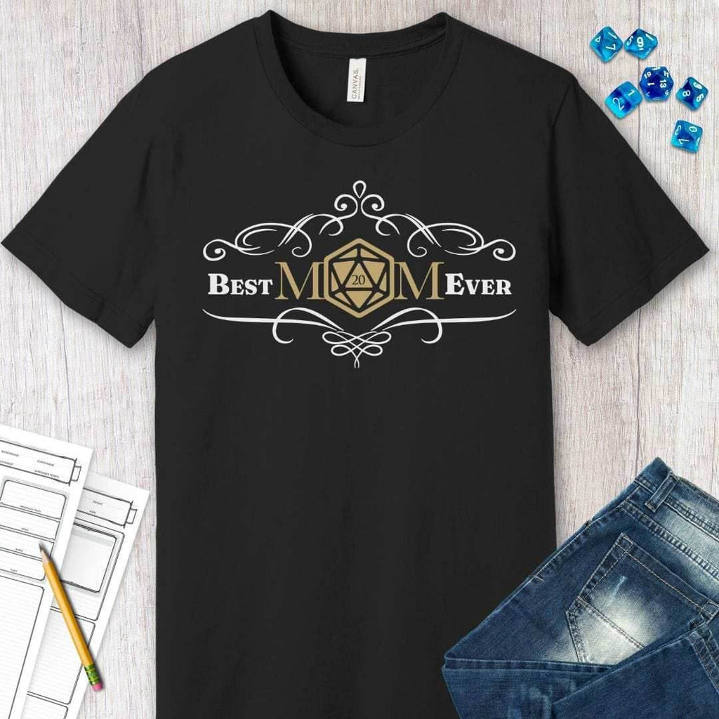 DnD Best Mom Ever T-Shirt - Navy / S