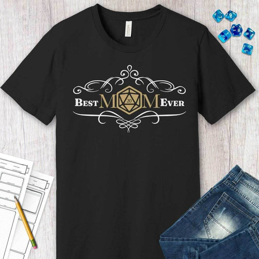 DnD Best Mom Ever T-Shirt - Navy / S