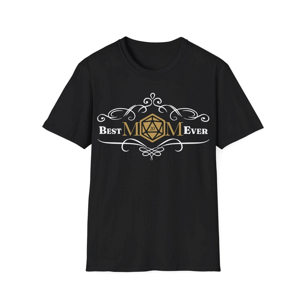 DnD Best Mom Ever T-Shirt - Black / S