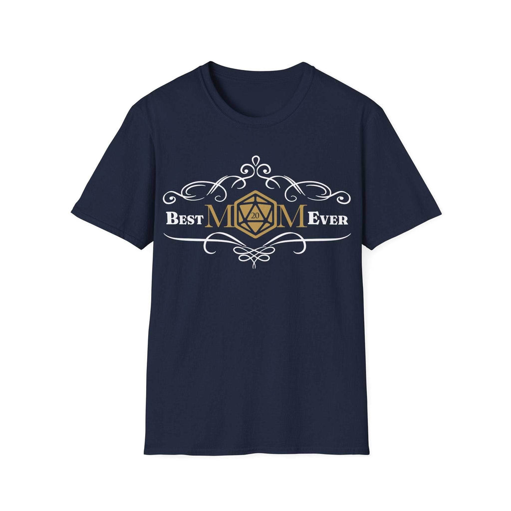 DnD Best Mom Ever T-Shirt - Navy / S