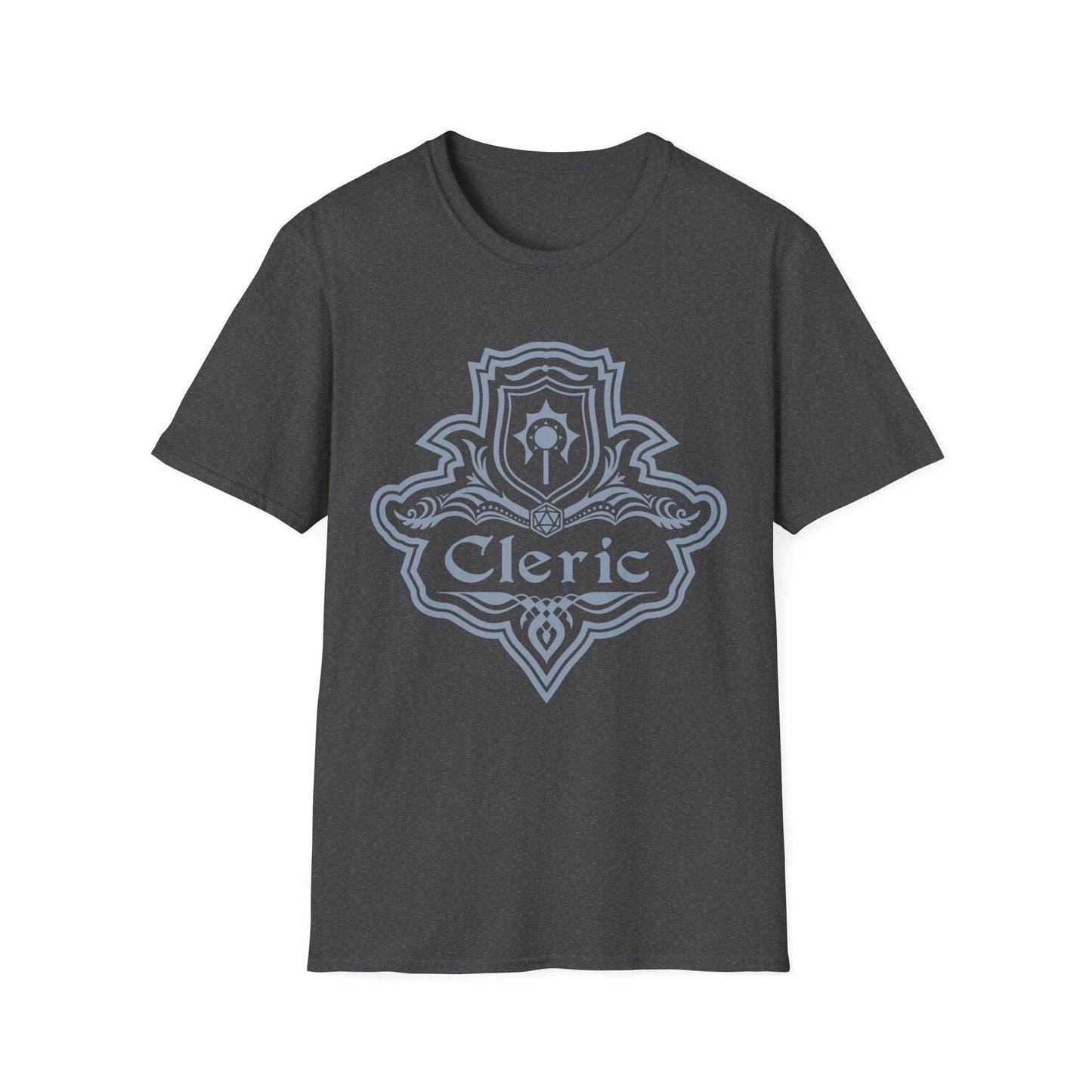 DnD Cleric Class Emblem T-Shirt - Dark Heather / S