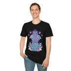 DnD Cute Cat D20 T-shirt - Navy / S