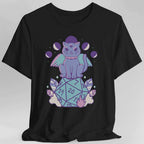 DnD Cute Cat D20 T-shirt - Black / S
