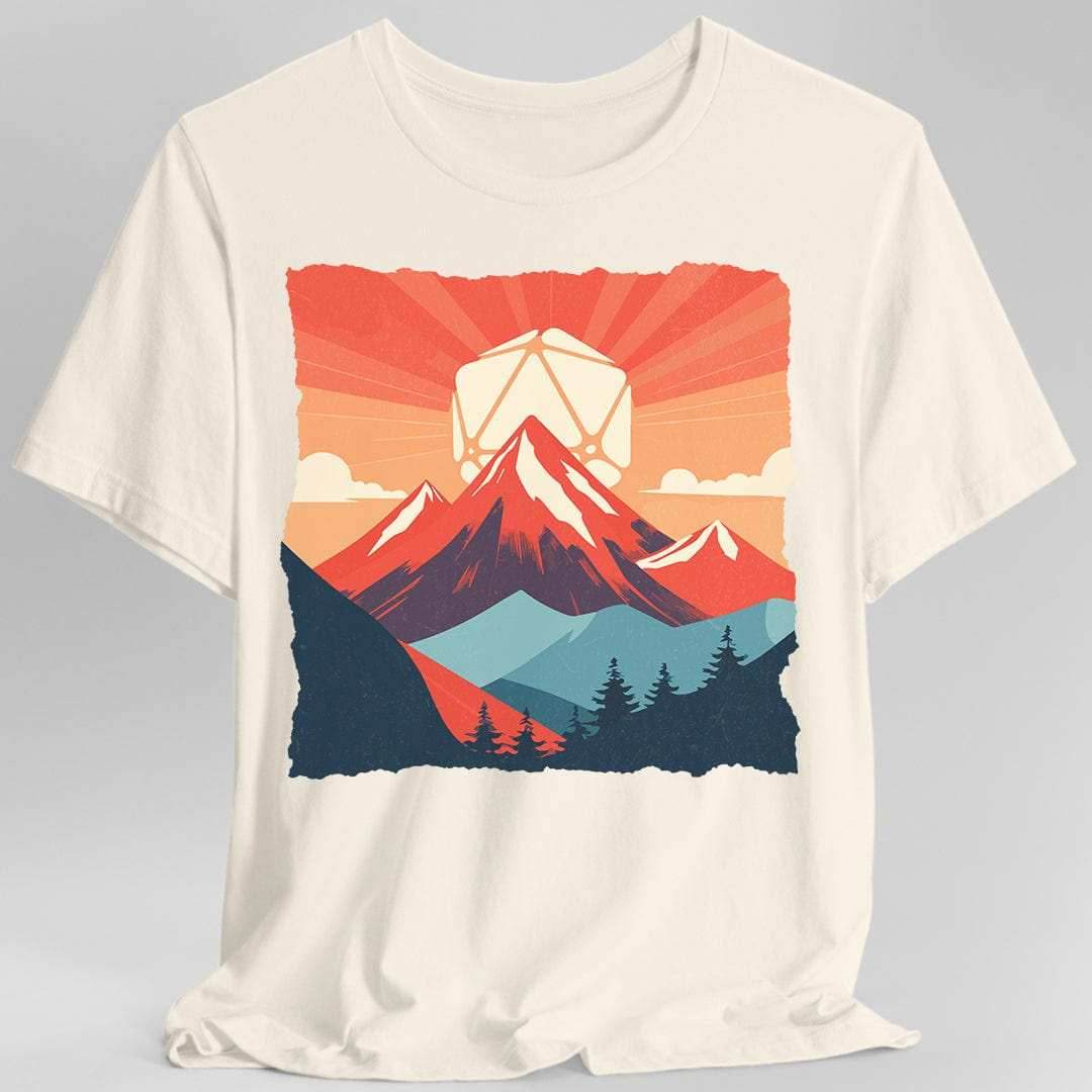 DnD D20 Landscape T-shirt - Natural / S