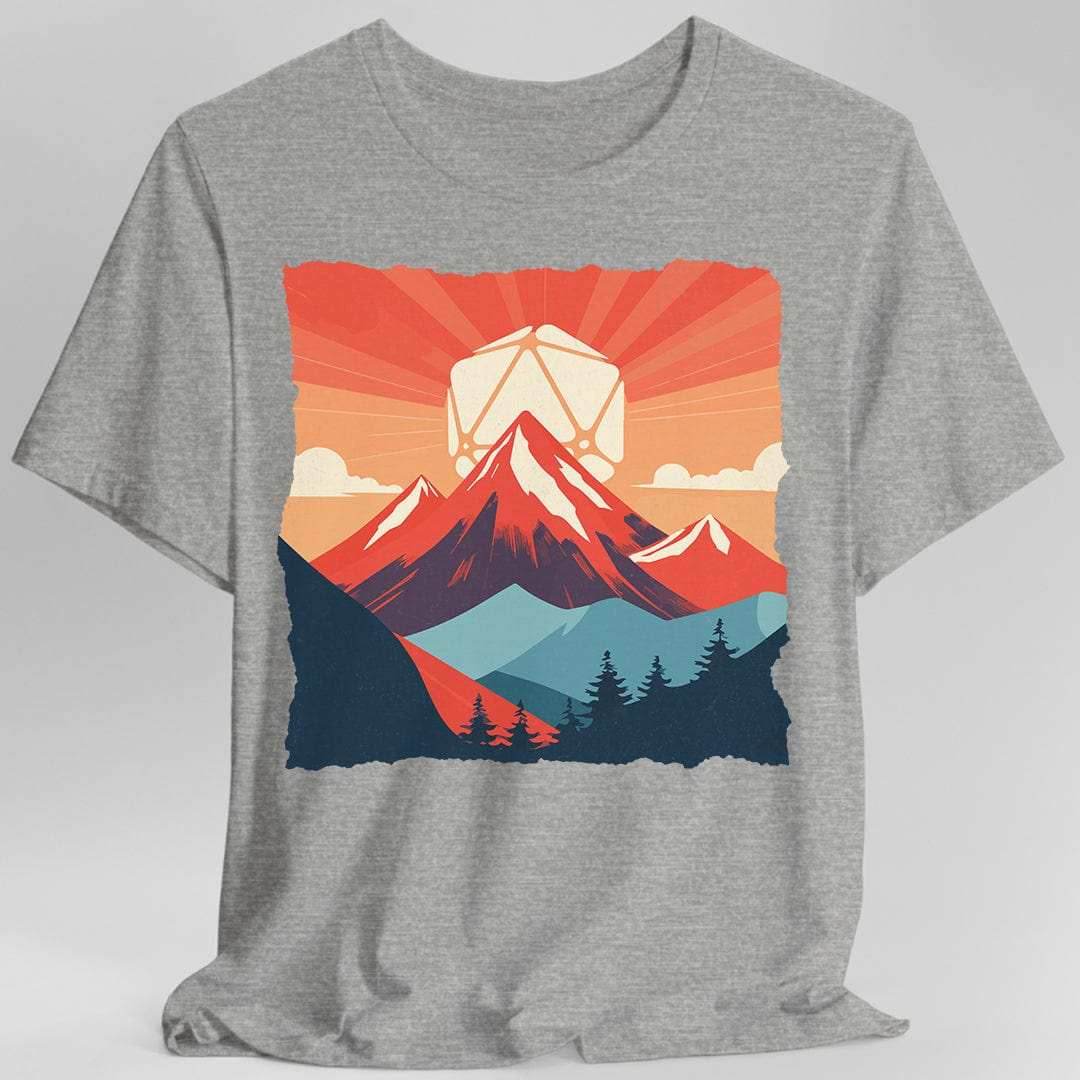 DnD D20 Landscape T-shirt - Sport Grey / S