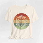 DnD D20 Shirt | Retro Sunset - Natural / S