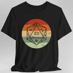 DnD D20 Shirt | Retro Sunset