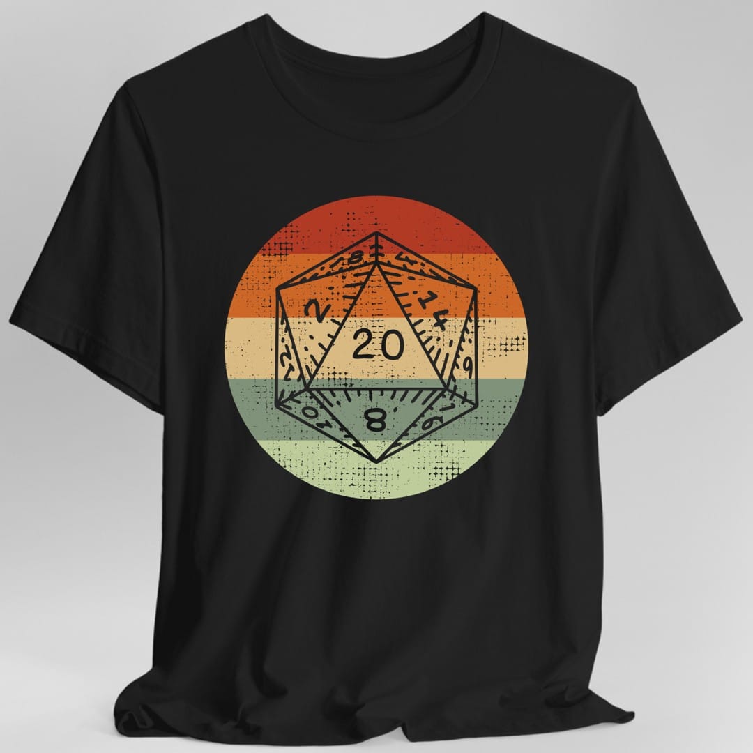 DnD D20 Shirt | Retro Sunset