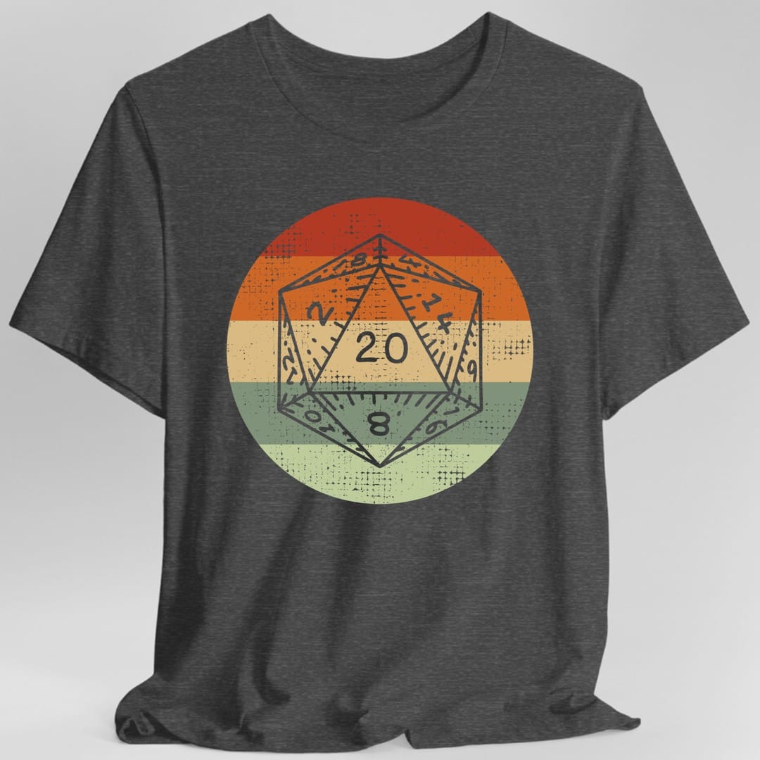 DnD D20 Shirt | Retro Sunset