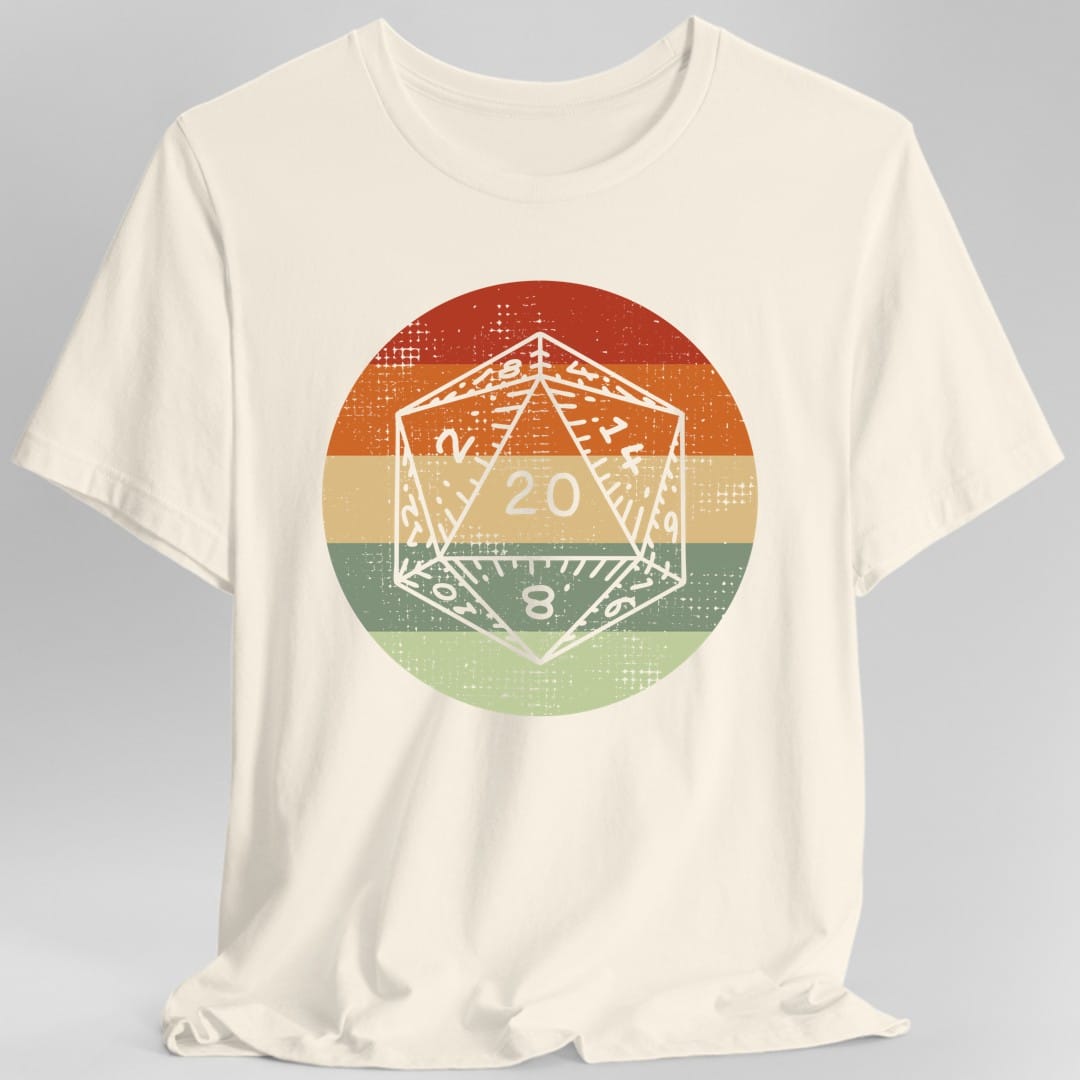 DnD D20 Shirt | Retro Sunset