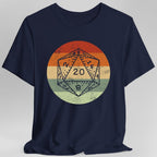 DnD D20 Shirt | Retro Sunset