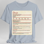 DnD Dad Shirt With Stat Block