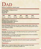 DnD Dad Shirt With Stat Block