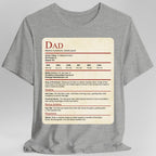 DnD Dad Shirt With Stat Block