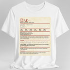 DnD Dad Shirt With Stat Block