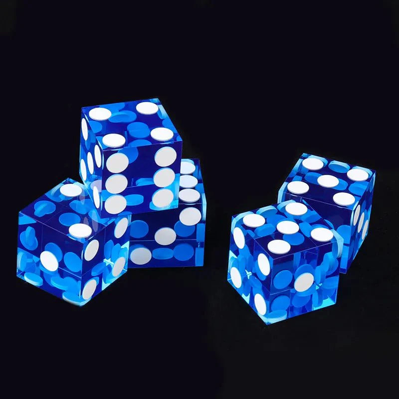 DND Dice-19mm Transparent Acrylic Dice Texas Hold'em Game Dice