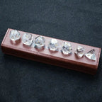 DND Dice-Diamond Cut Crystal Clear Glass Gemstone Dice Set