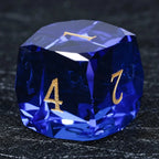 Bear Dice DND Multi-Sided Engraved Glass Gemstone Dice Set