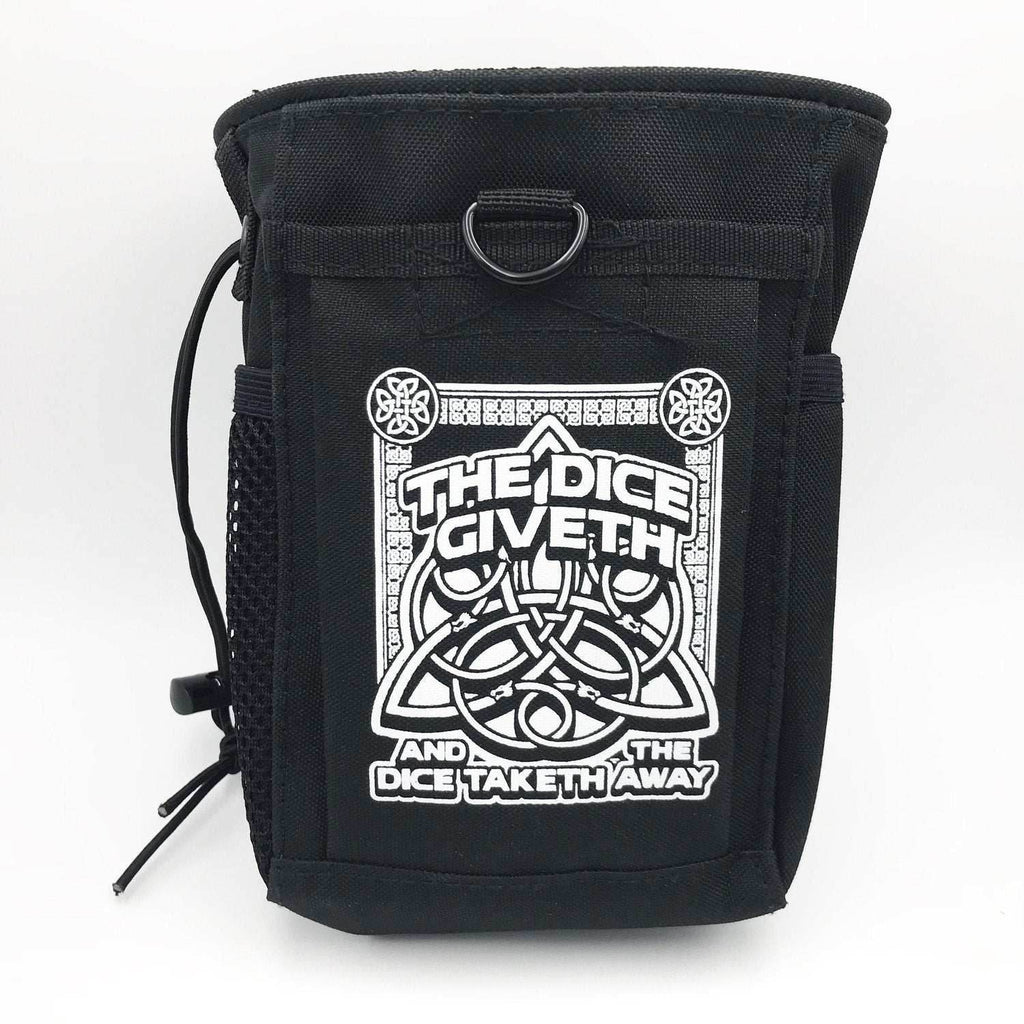 Dice Giveth and Taketh Deluxe Dice Bag - Light Brown