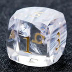 DND Dice - Light Pink Glass Gem Dice Set