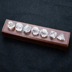 DND Dice - Light Pink Glass Gem Dice Set