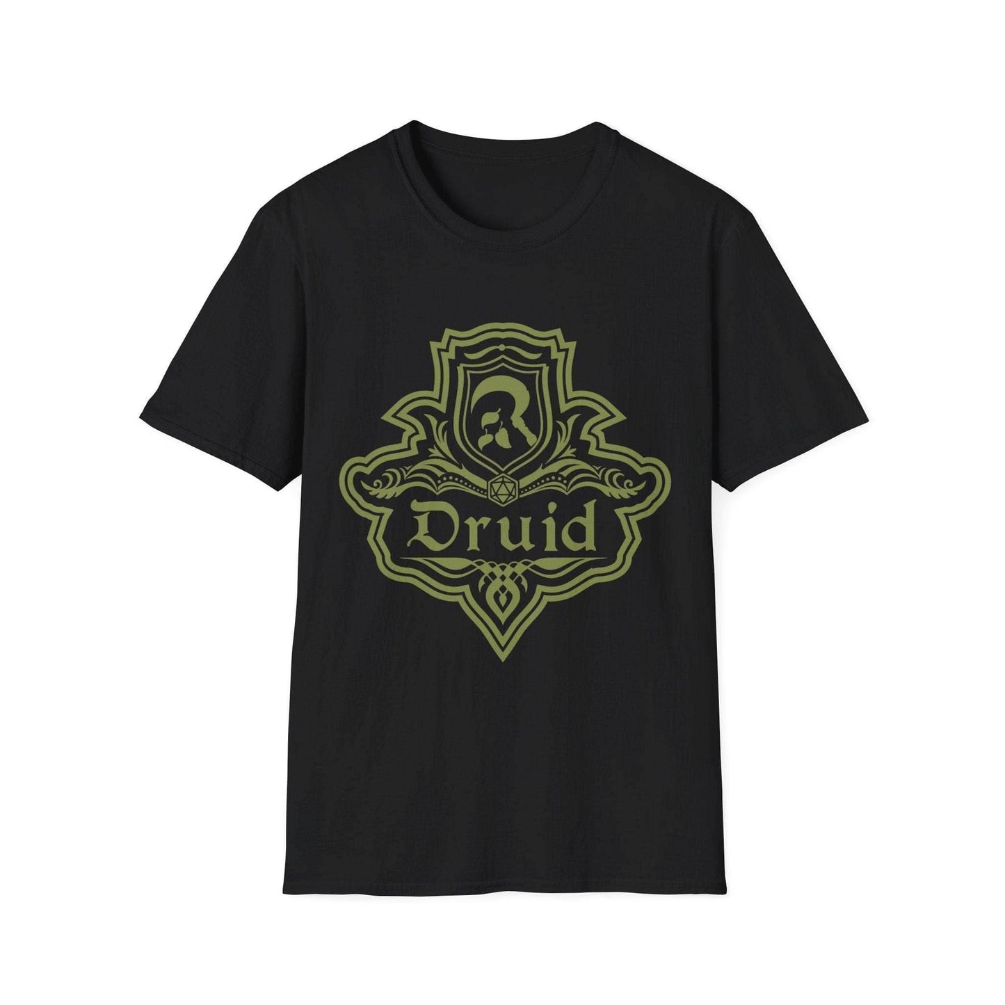 DnD Druid Class Emblem T-Shirt - Black / S