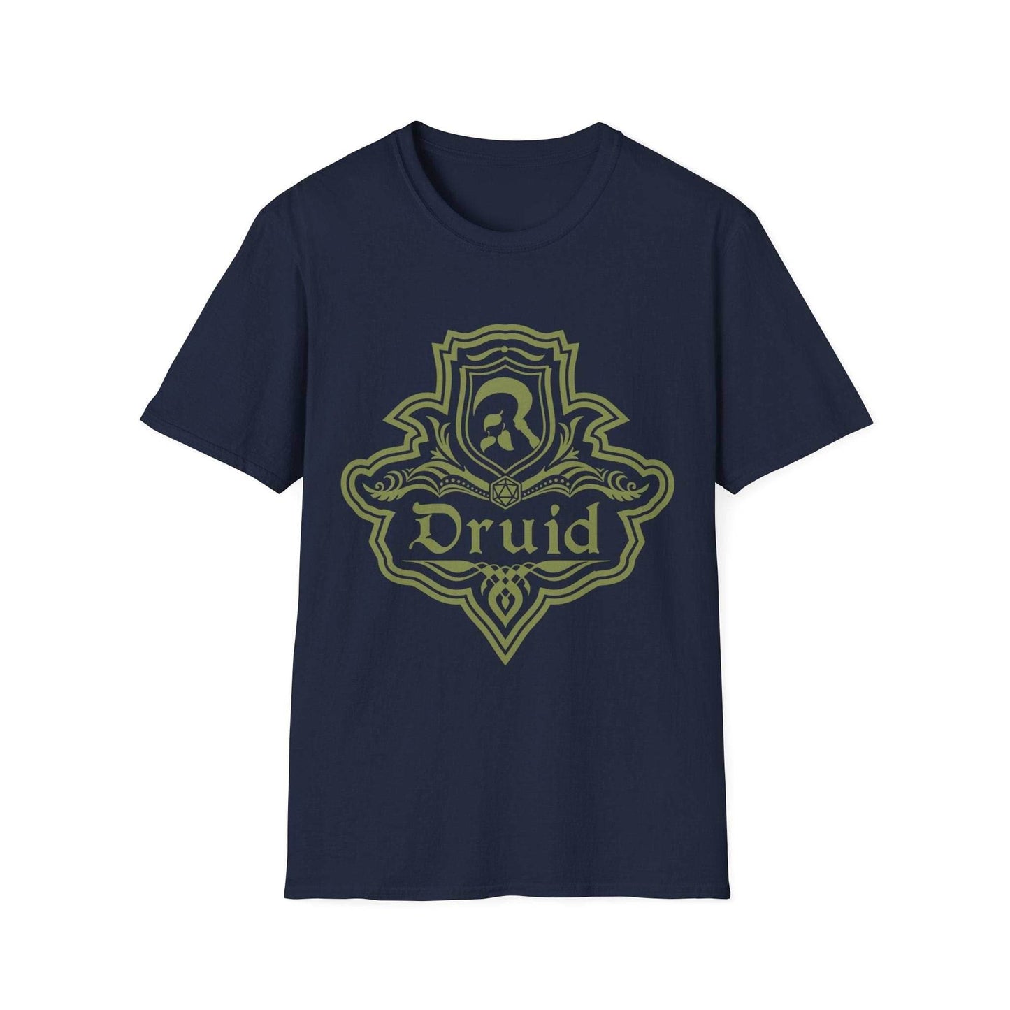 DnD Druid Class Emblem T-Shirt - Navy / S